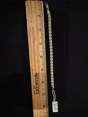 Silver Rope Chain Bracelet - Elegant Women's Jewelry